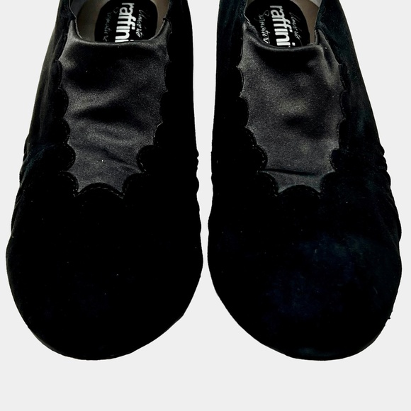 Umberto Raffini women's Jamie black suede wedge booties size 39/8-8.5 - Picture 3 of 14